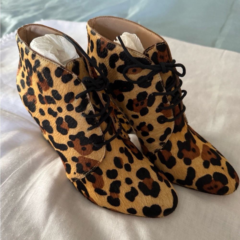 Leopard Print Women's Ankle Boots